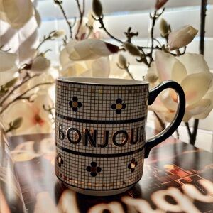 Anthropologie Bistro Tile Mug